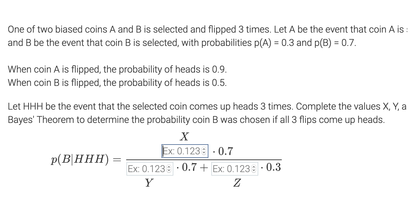 Solved One Of Two Biased Coins A And B Is Selected And | Chegg.com