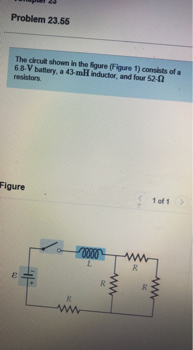 Solved Problem 23.55 The circuit shown in the figure (Figure | Chegg.com