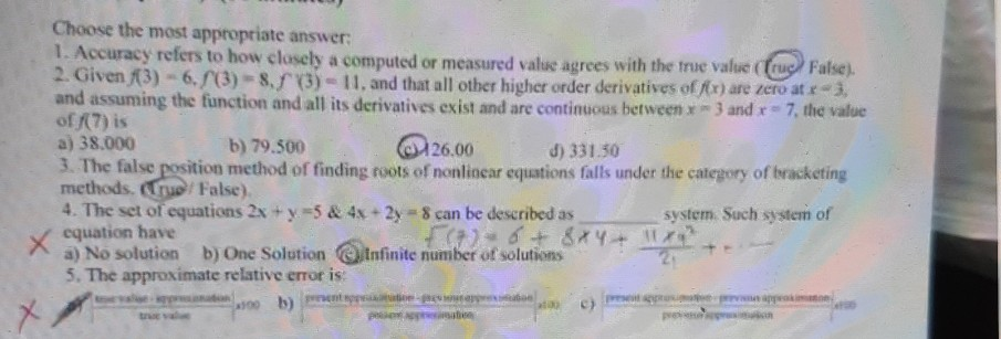 Solved Choose the most appropriate answer 1. Accuracy refers | Chegg.com