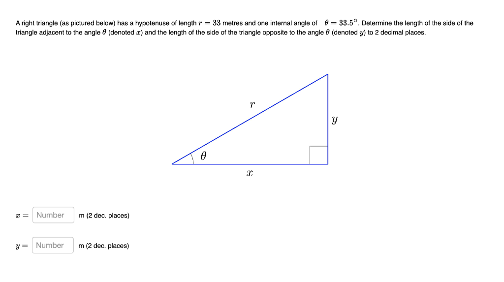 Constructing a right triangle when one side and hypotenuse is given (R