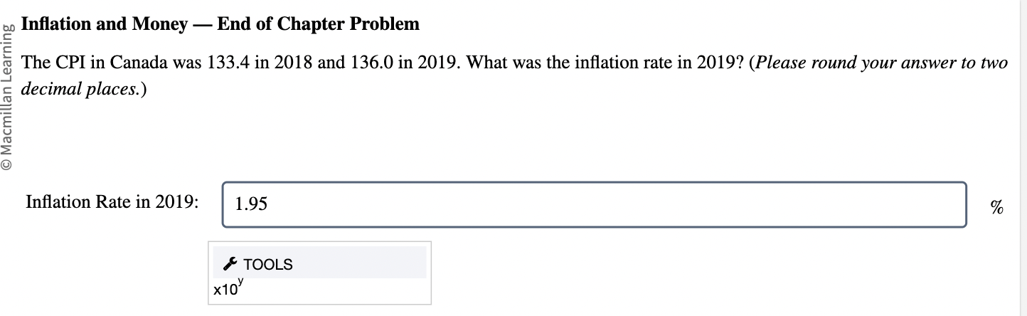 Solved Inflation And Money â ï End Of Chapter Problemthe Cpi Chegg Solved Inflation And Money â ï End Of Chapter Problemthe Cpi Chegg