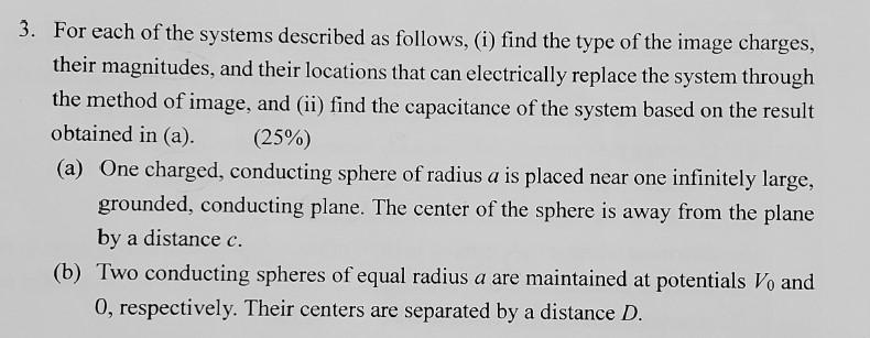 Solved 3. For each of the systems described as follows, (i) | Chegg.com