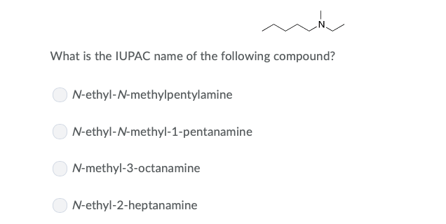 Solved: What Is The IUPAC Name Of The Following Compound? | Chegg.com