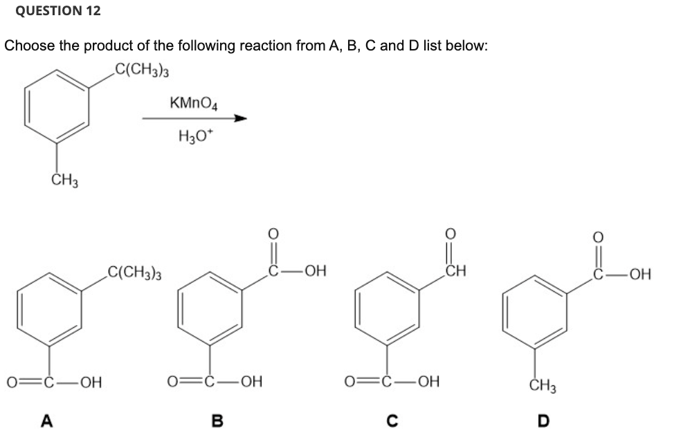 Solved Choose the product of the following two-step reaction | Chegg.com