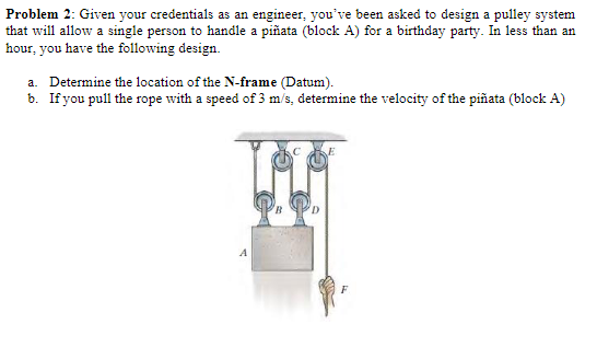 Solved Problem 2: Given our credentials as an engineer