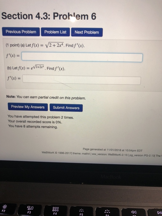 Solved Section 4.3: Problem 6 Previous Problem Problem | Chegg.com