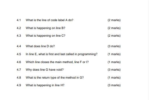 Solved Question 4 (18 marks) Consider the following code | Chegg.com