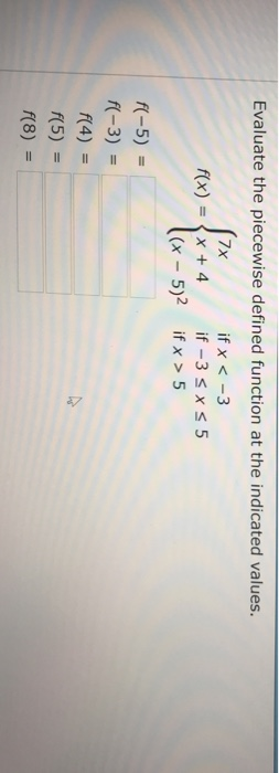 evaluate piecewise function calculator