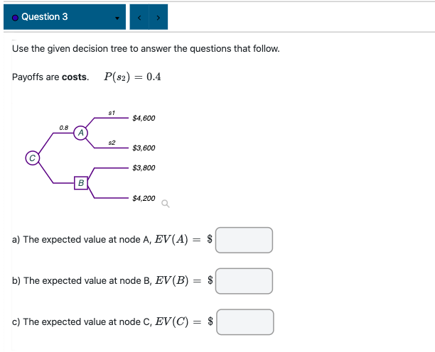 Solved Use the given decision tree to answer the questions | Chegg.com