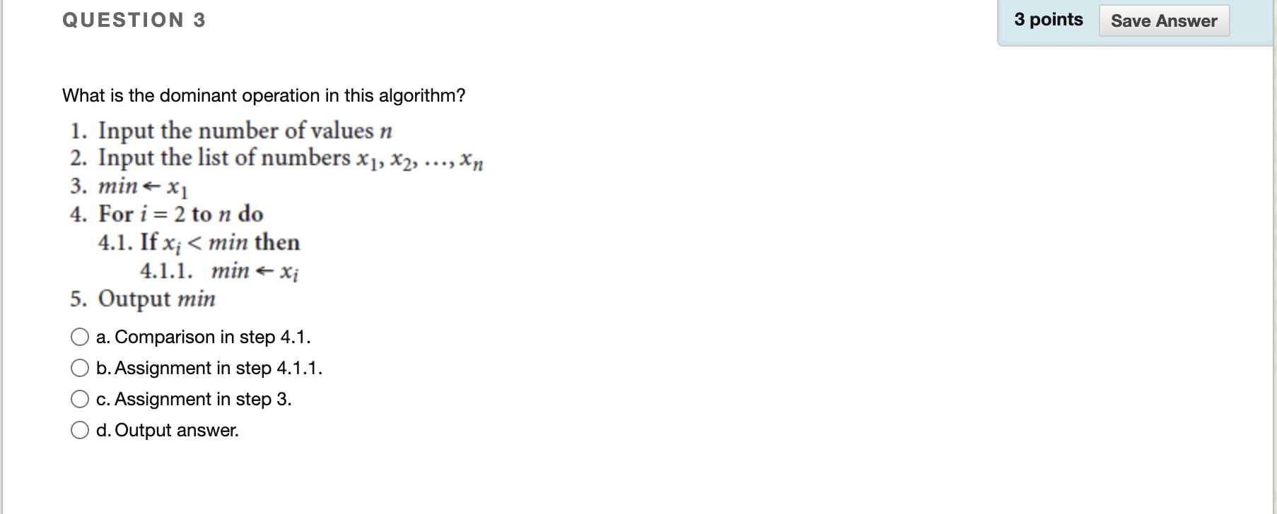 Solved QUESTION 1 3 points Save Answer Of the following | Chegg.com