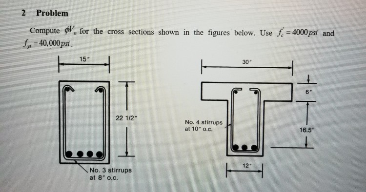Solved 2 Problem Compute gil , for the cross sections shown | Chegg.com