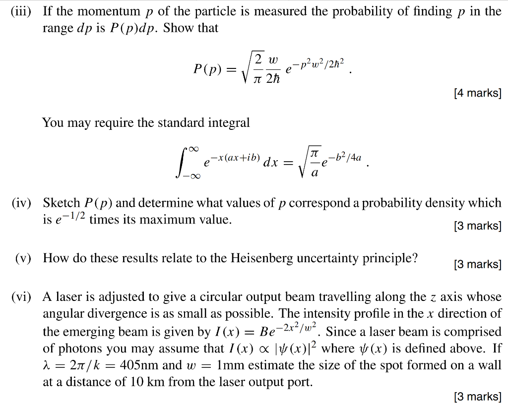 Solved 3 A Particle Is Described By The Wave Function V Chegg Com