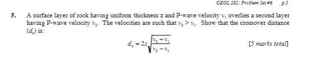 Solved A surface layer of rock having uniform thickness z | Chegg.com