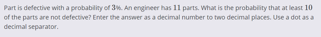 the experimental probability that a laser pointer is defective is