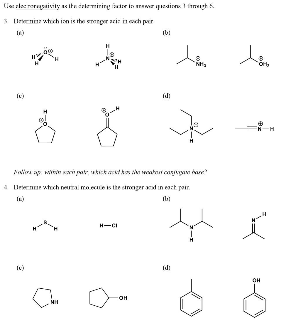 Solved Use electronegativity as the determining factor to | Chegg.com