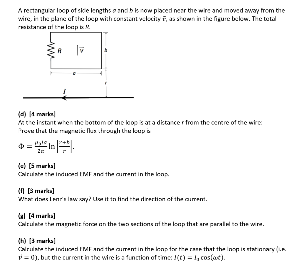 Solved A Rectangular Loop Of Side Lengths A And B Is Now | Chegg.com