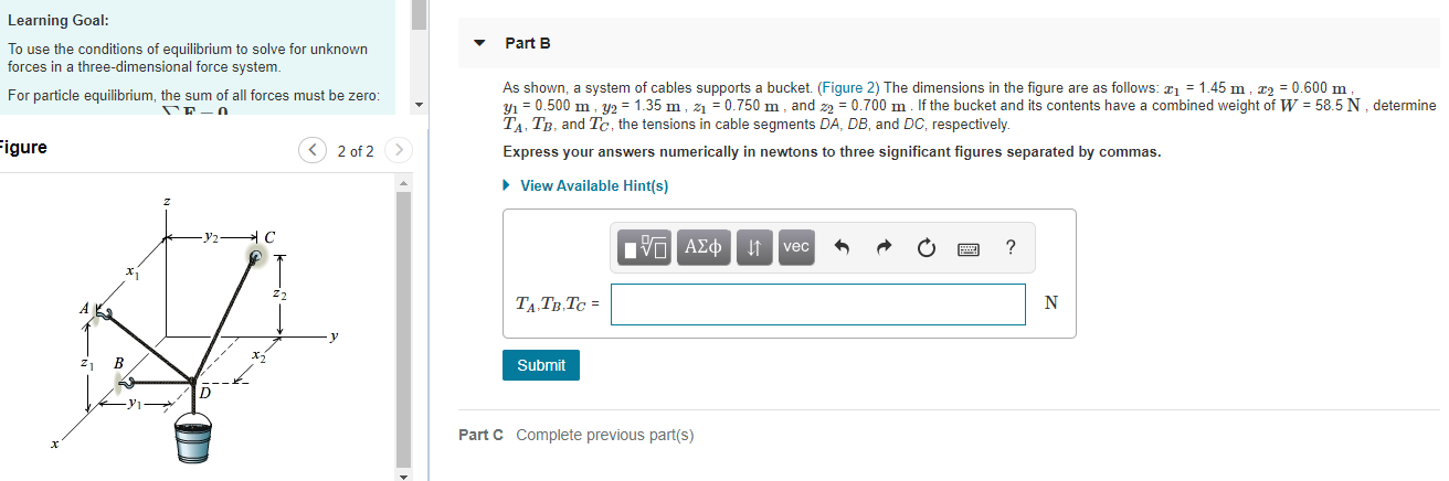 Solved Part B Learning Goal: To use the conditions of | Chegg.com