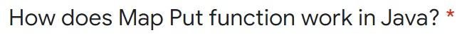 Solved How does Map Put function work in Java? | Chegg.com