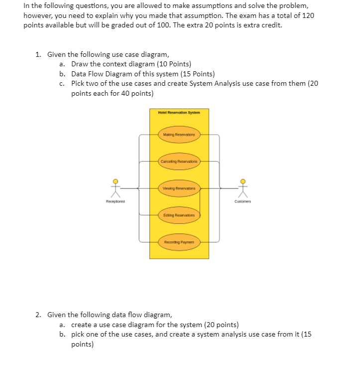 Solved In the following questions, you are allowed to make | Chegg.com