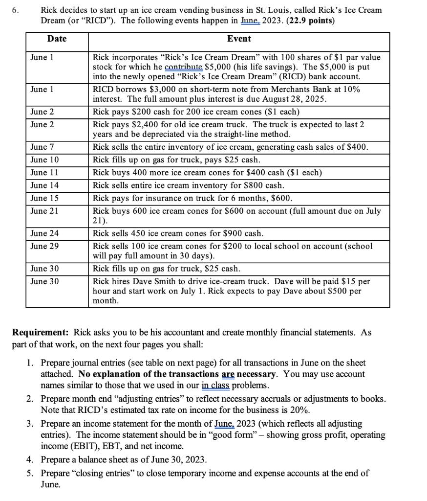 solved-6-rick-decides-to-start-up-an-ice-cream-vending-chegg