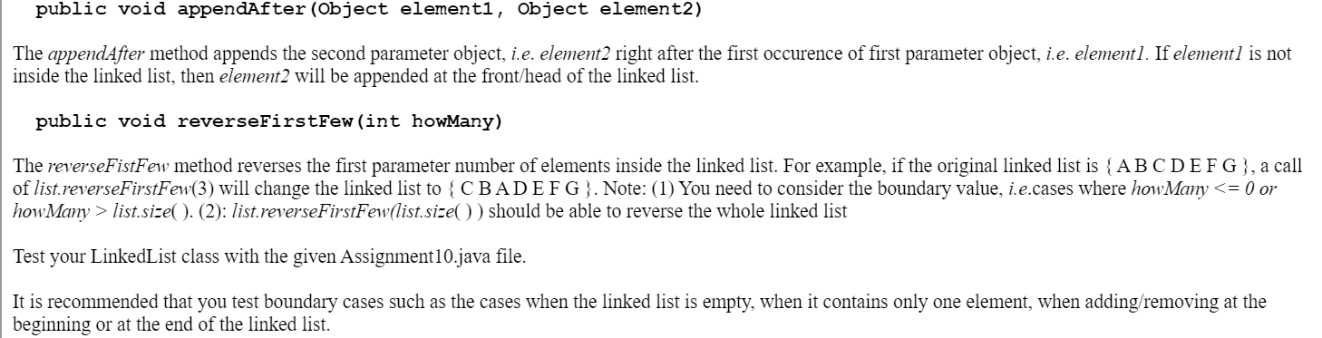 This is a Java Coding Assignment. Follow the | Chegg.com