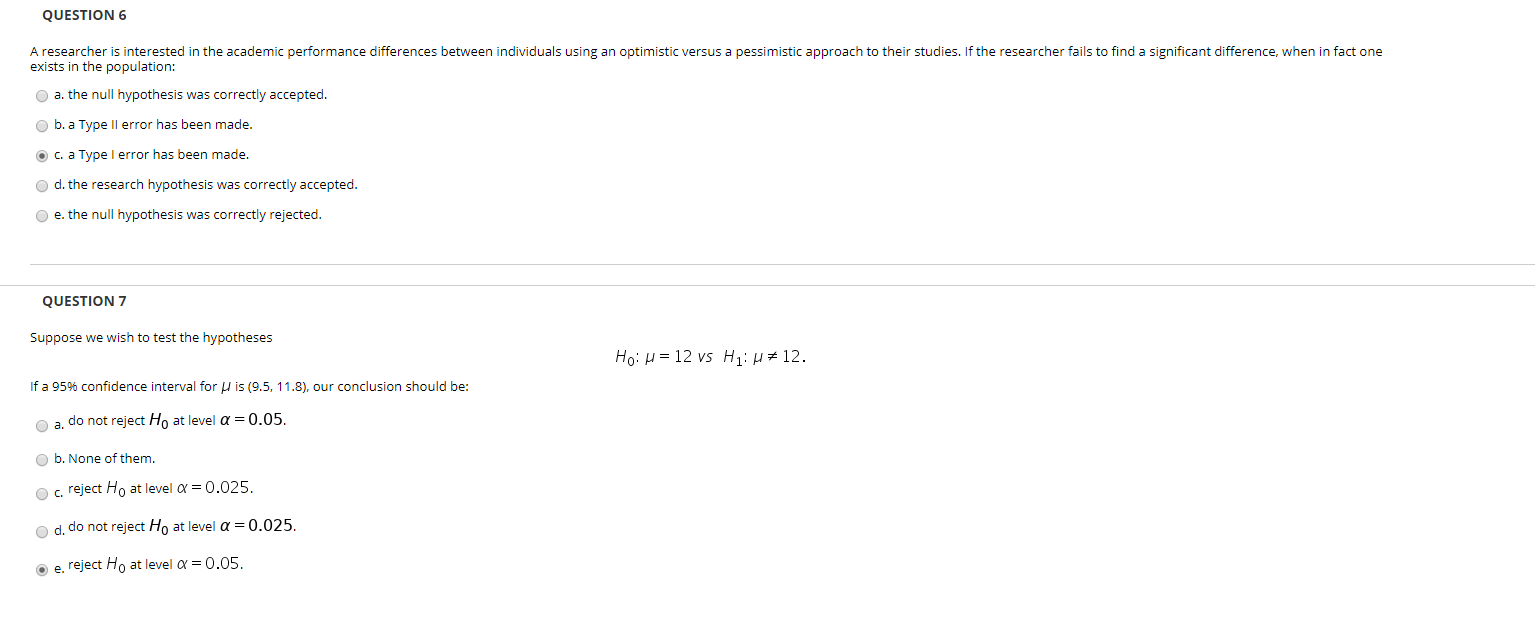 Solved QUESTION 6 A researcher is interested in the academic | Chegg.com