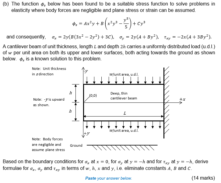 Solved (b) The Function O, Below Has Been Found To Be A | Chegg.com