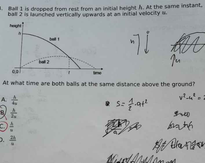 Solved Ball 1 Is Dropped From Rest From An Initial Height H. | Chegg.com