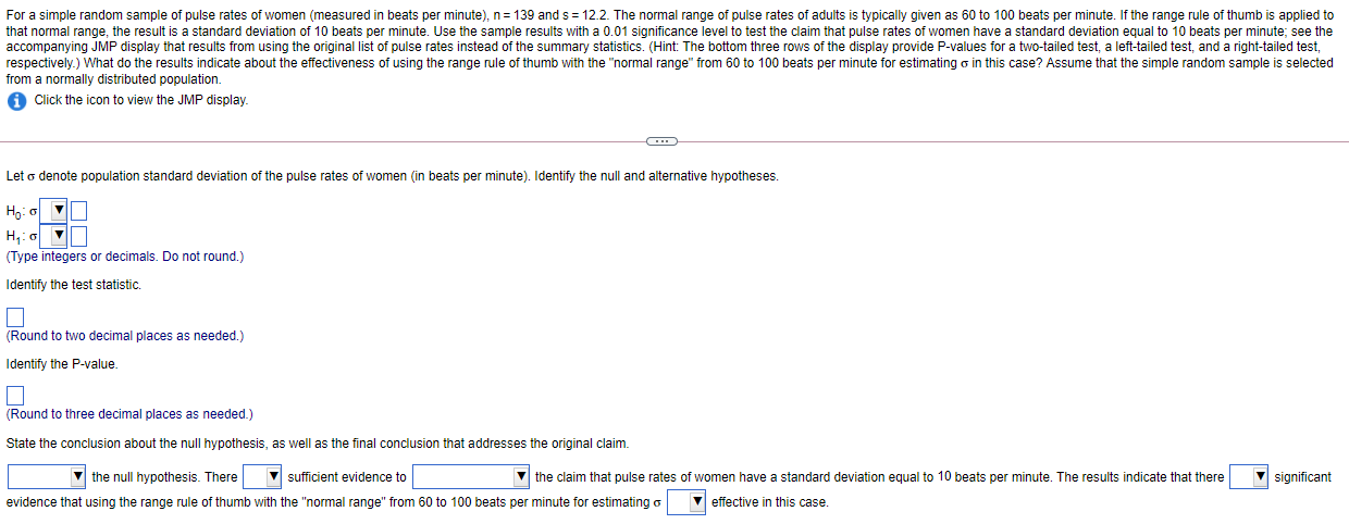 solved-for-a-simple-random-sample-of-pulse-rates-of-women-chegg