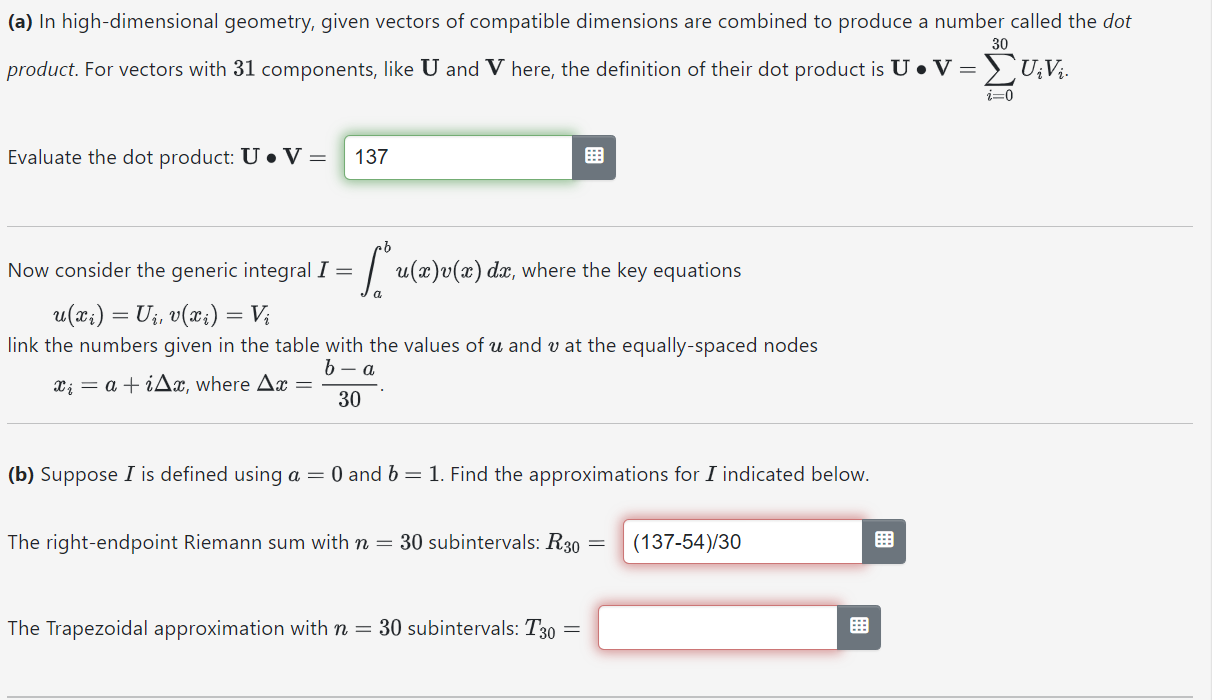 Solved (a) In high-dimensional geometry, given vectors of | Chegg.com