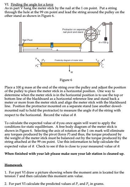 Solved Physics Torque Lab Part V: X = 41.1 cm Part VI: Theta | Chegg.com