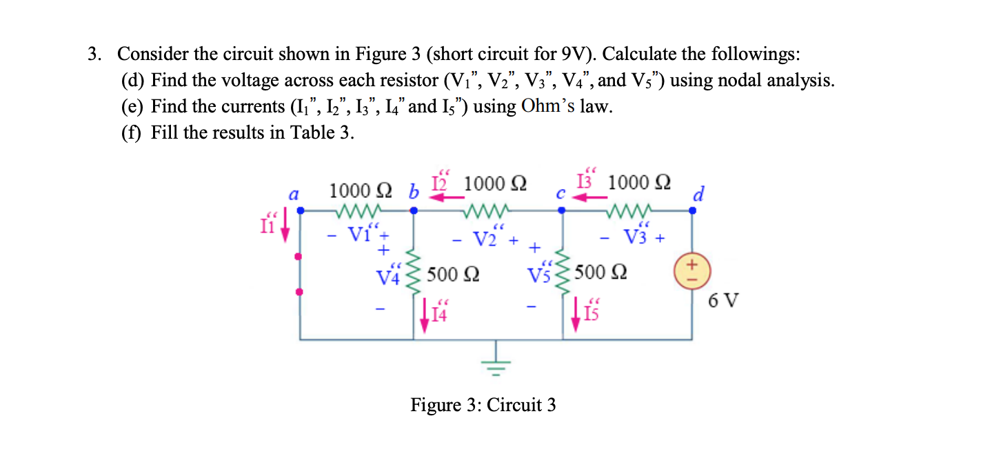 Solved 3. Consider the circuit shown in Figure 3 (short | Chegg.com