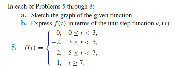 Solved In Each Of Problems 5 Through 8 A Sketch The Gra Chegg Com