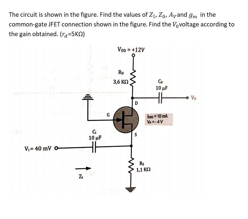 Solved The circuit is shown in the figure. Find the values | Chegg.com