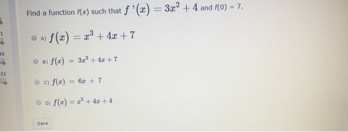 Solved Find a function fx) such that fx oof(x)=x3 + 4x + 7 | Chegg.com
