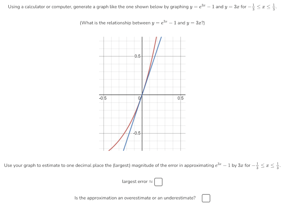 Solved Using a calculator or computer, generate a graph like | Chegg.com