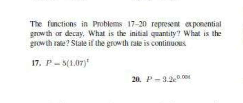Solved The functions in Problems 17-20 ﻿represent | Chegg.com