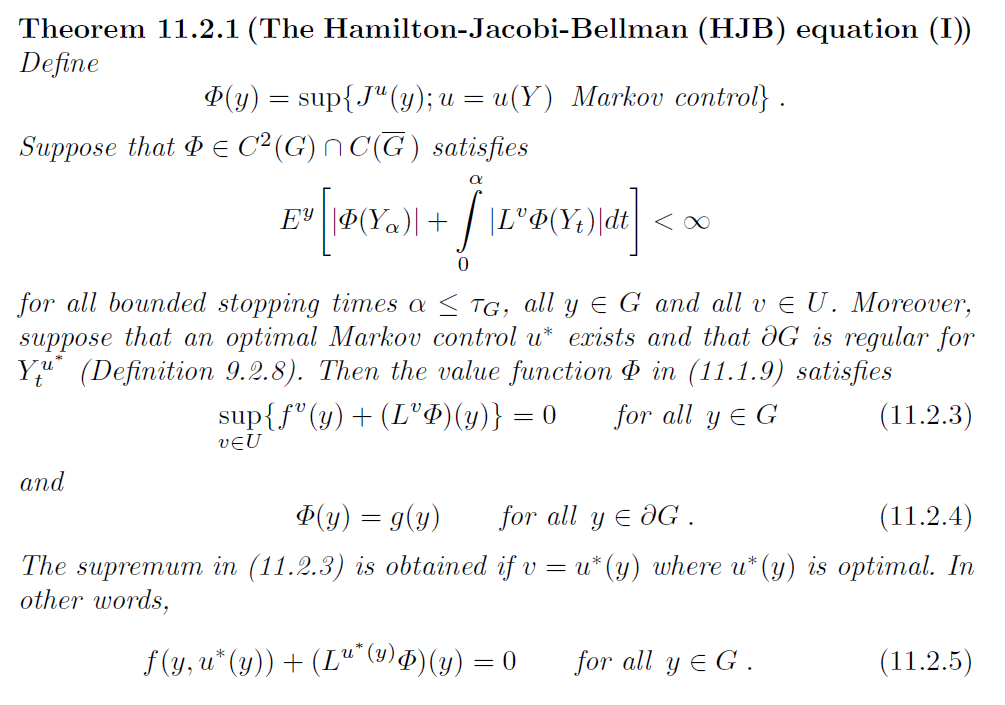 Solved 1.1. Write down the HJB equation for the problem 