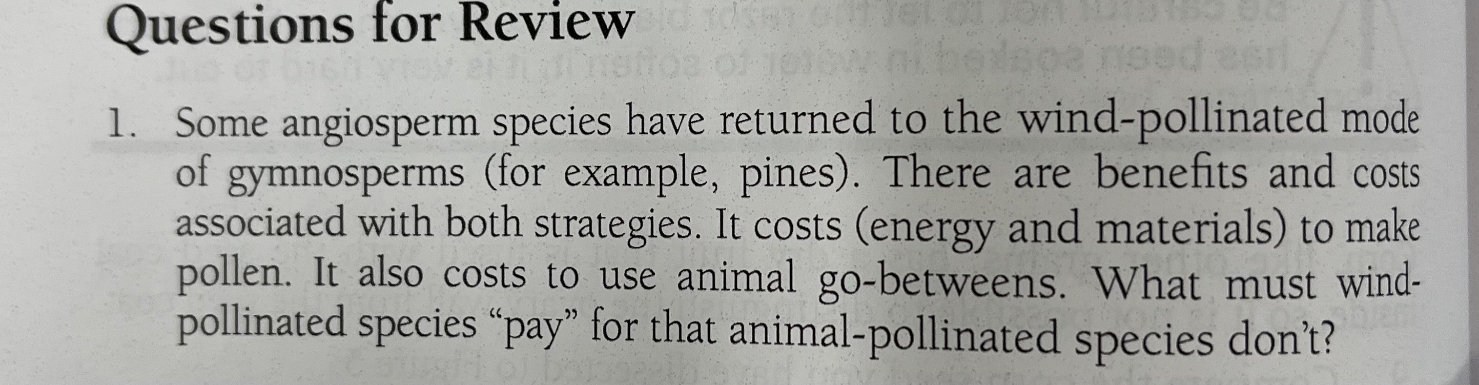 Solved Questions for ReviewSome angiosperm species have