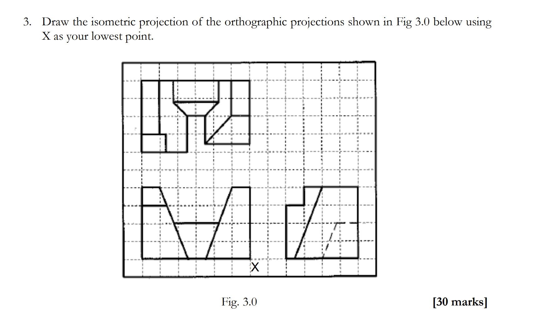 Orthographic And Isometric Projections Practice Questions – FVTTA