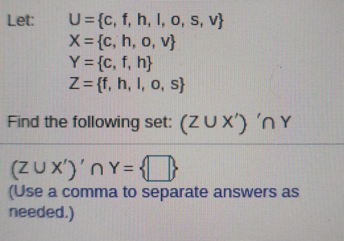 Solved U C F H I O S V X C H O V Y C F Chegg Com