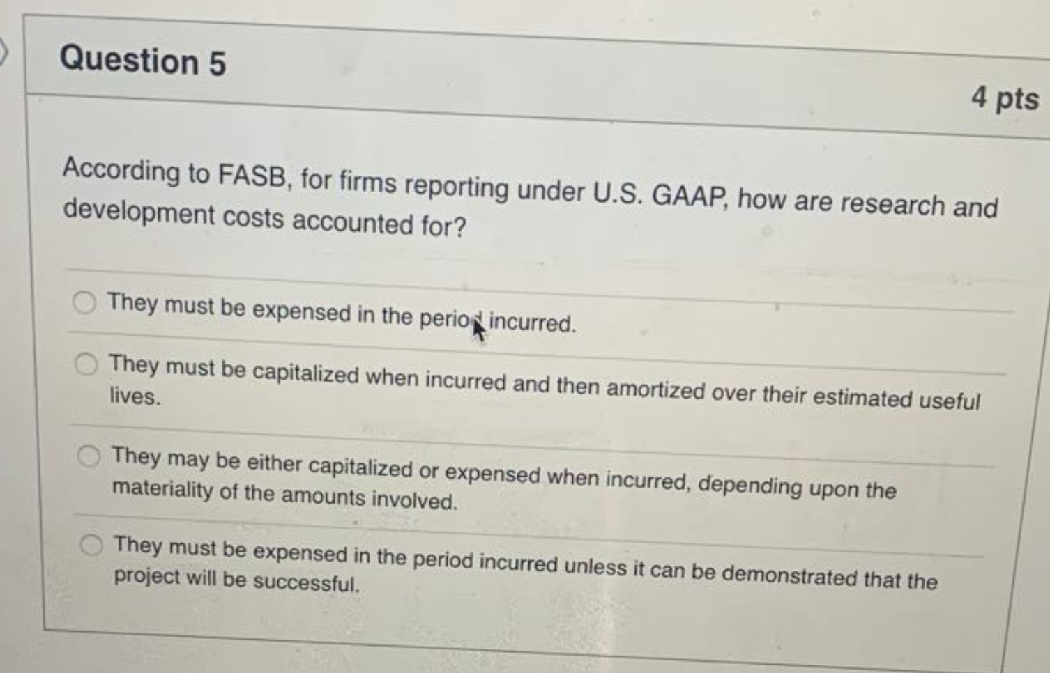 Solved Question 2 4 pts Which of the following is not a | Chegg.com
