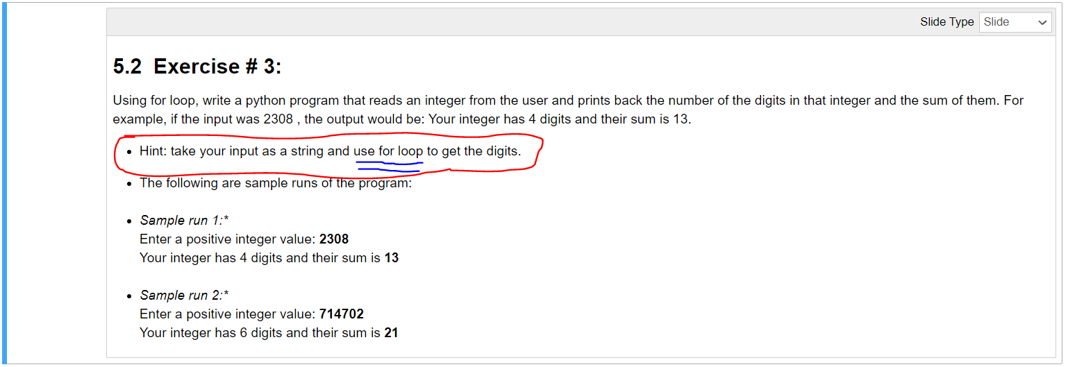 Solved Hint: take your input as a string and use for loop to | Chegg.com image.