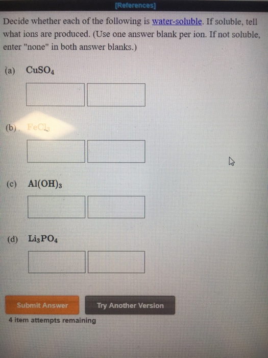 Solved References Decide whether each of the following is | Chegg.com