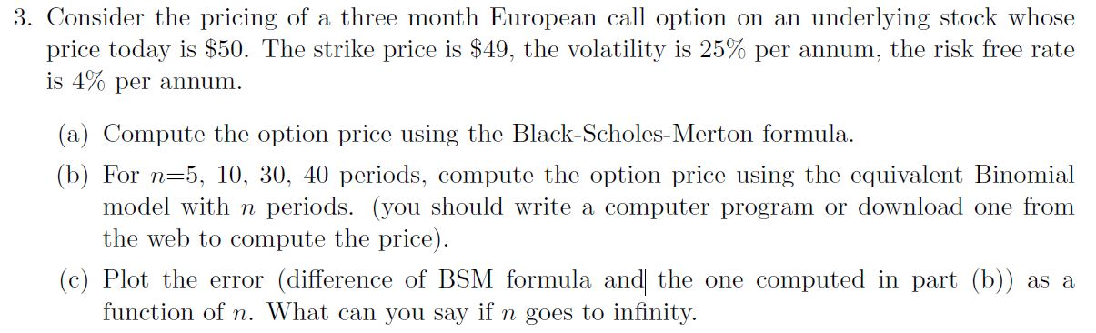 solved options [is Images High Quality Grahic Solved Please only answer parts (b) and (c) (b) For n=5, 10, | Chegg.com