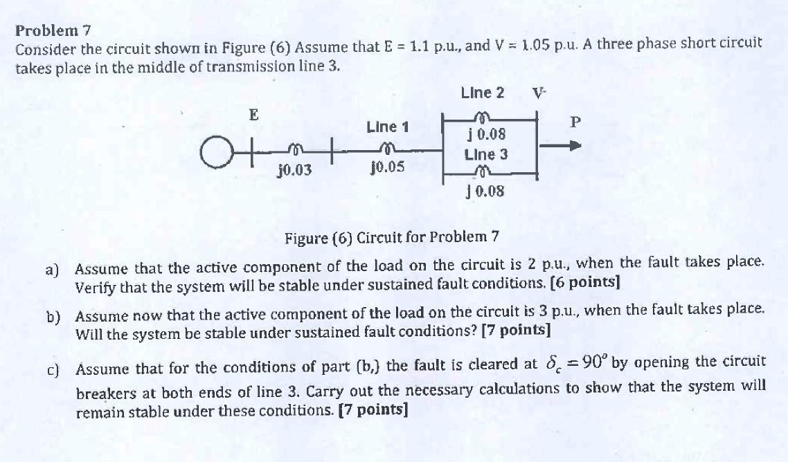 Solved Problem 7 Consider the circuit shown in Figure (6) | Chegg.com