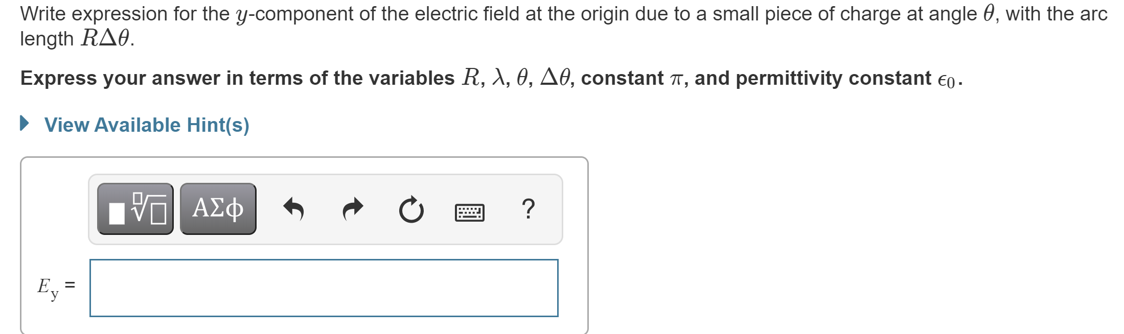 Solved A plastic rod with linear charge density is bent into