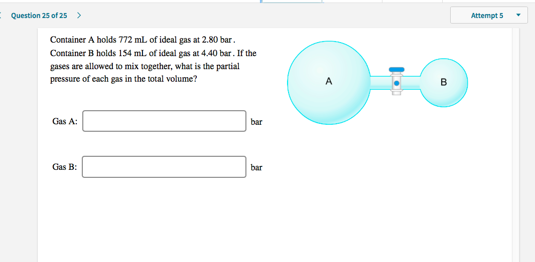 Solved What Is The Gas For A ? And What Is The Gas For B? | Chegg.com