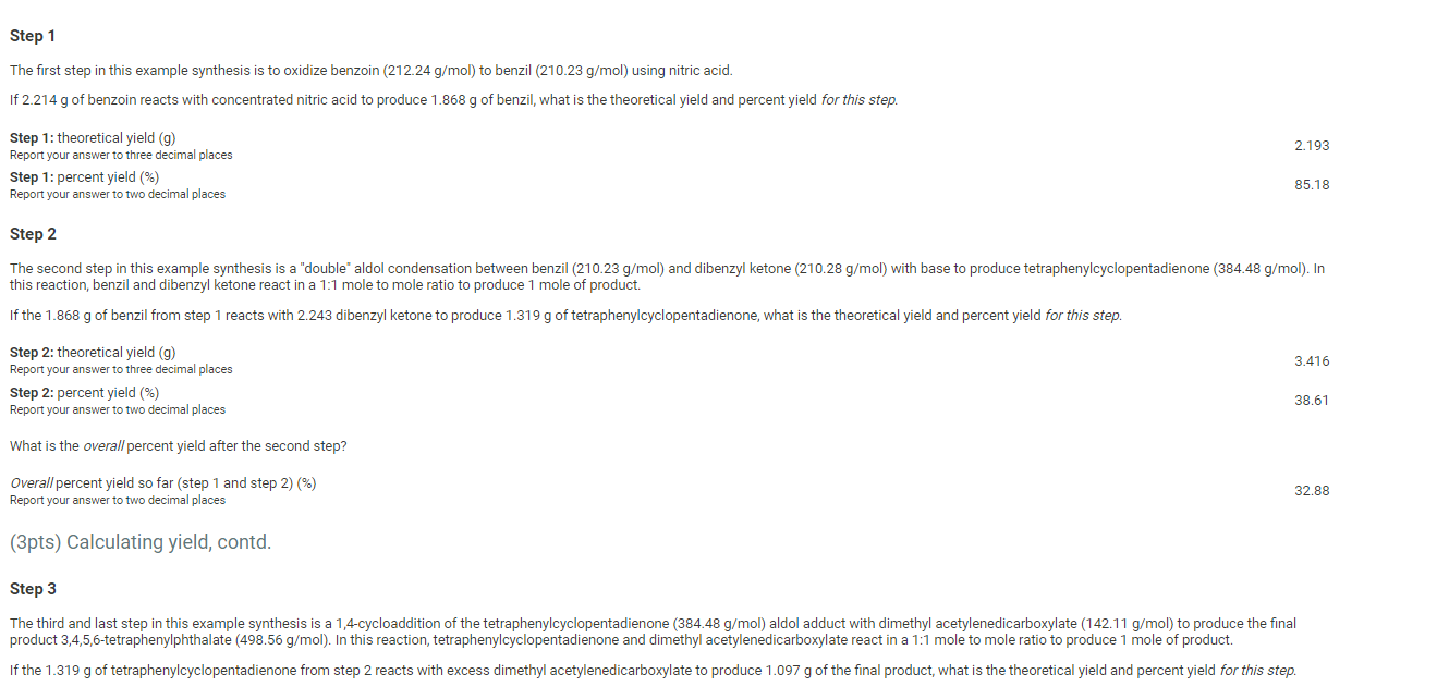 Solved Step 1 The first step in this example synthesis is to