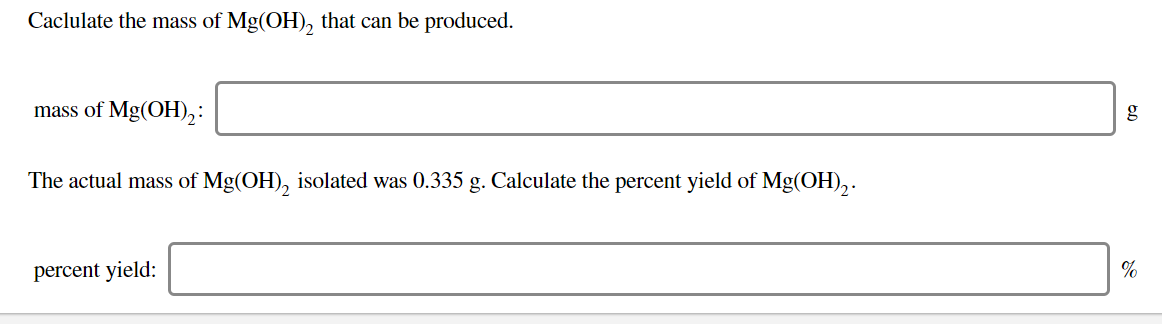 Solved Consider the following reaction. MgCl2 (aq) + 2 | Chegg.com